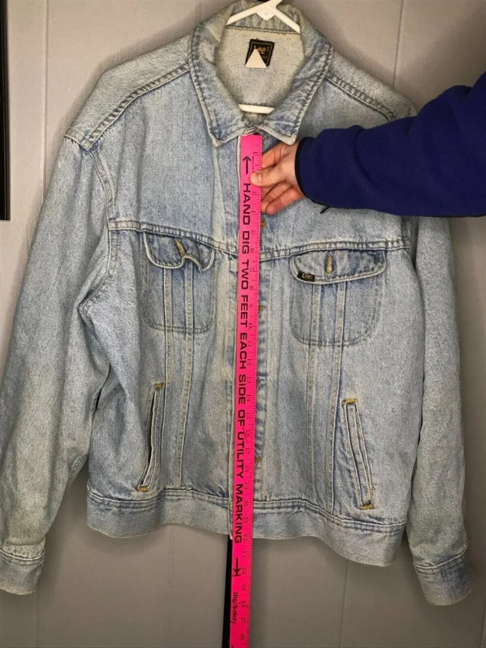 Vintage 70s LEE M.R Riders Jacket PATD-153438 USA Light-Wash denim sz XL